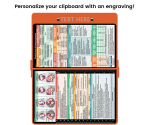 WhiteCoat Clipboard® - Orange OB Ultrasonography Edition